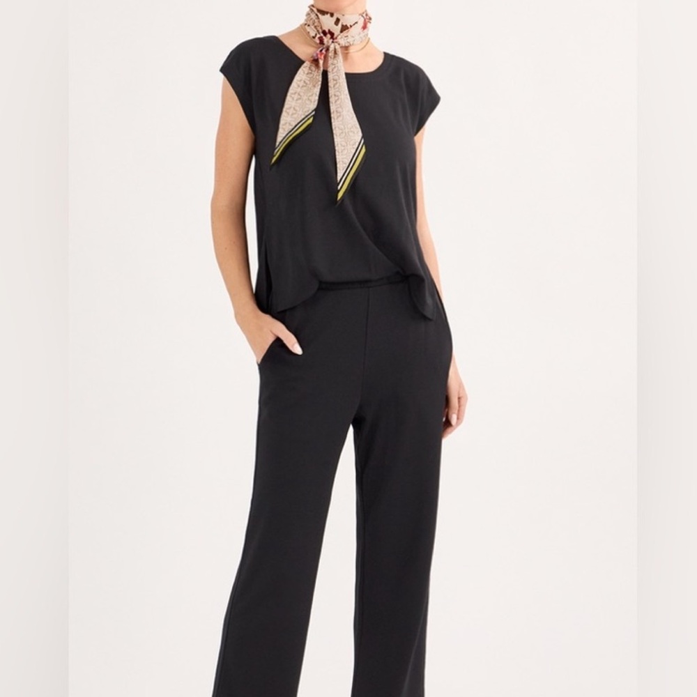 CAbi 1209 Black‎ Easygoing Knit Jumpsuit / SZ small - Picture 9 of 10